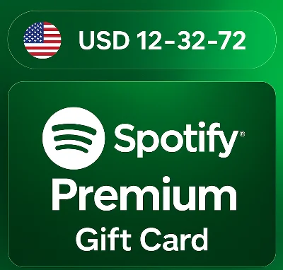 Карта Spotify Premium 12-36-72 USD США