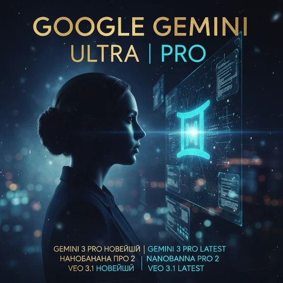 Google AI Pro/Ultra — Veo 3.1|Nanobana Pro 2| Близнецы