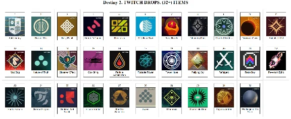 DESTINY 2【ТВИЧ ДРОПЫ】СКИНЫ | 32+ ЕМБЛЕМ + ПОДАРОК