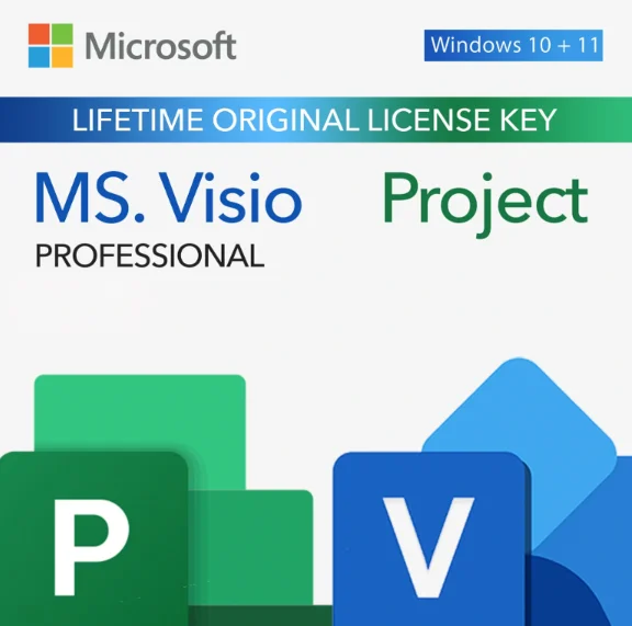 🔵MICROSOFT VISIO / PROJECT 2019 - 2024 PRO 💯 WARRANTY