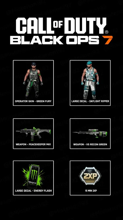 🚀НАБОР MONSTER ENERGY /  CoD BLACKOPS 7
