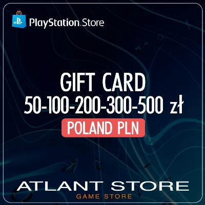 Карты пополнения PlayStation 50-100-200-300-650 zl PLN