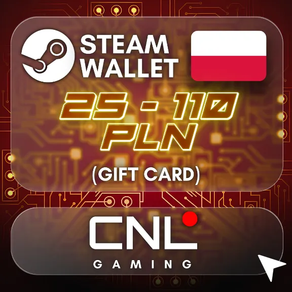 Подарочная карта Steam Wallet Poland 25 – 110 PLN