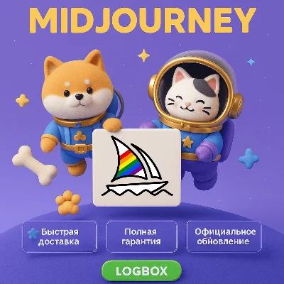 MidJourney – Генератор AI-изображений, 1 месяц