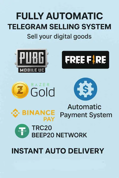 Telegram Auto-Selling System for Digital Goods