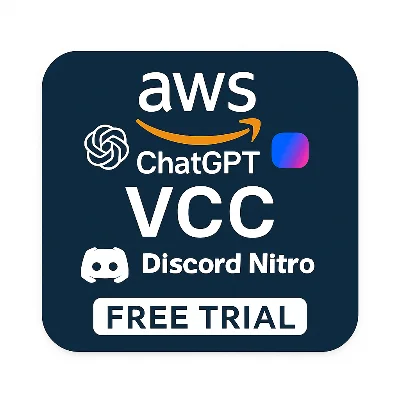 Виртуальная карта 1$ на  AWS ,ЧатGPT, Discord Nitro