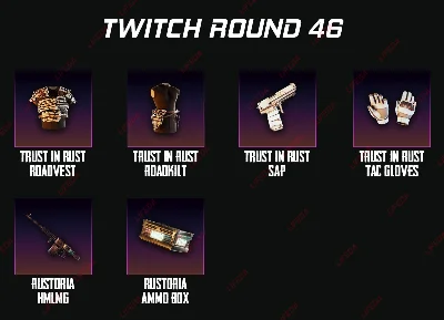 RUST SKINS【TWITCH DROPS】Round 46 | 6 ITEMS | + GIFT