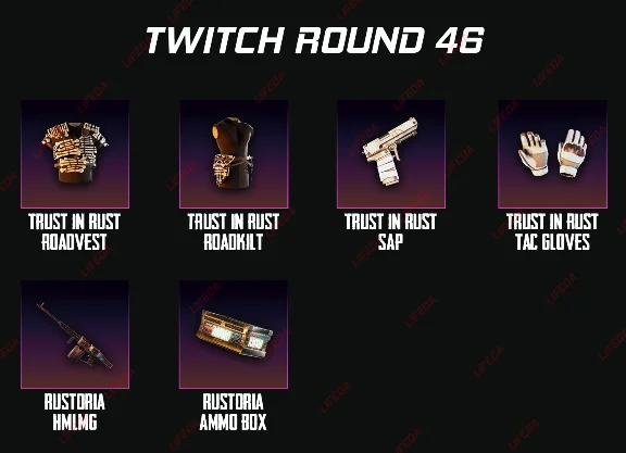 RUST SKINS【TWITCH DROPS】Round 46 | 6 ITEMS | + GIFT