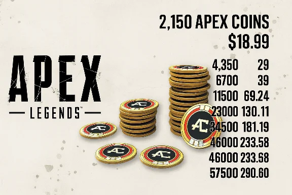 Apex Legends COINS ⛔ all platform 2150 to 57,500 COINS