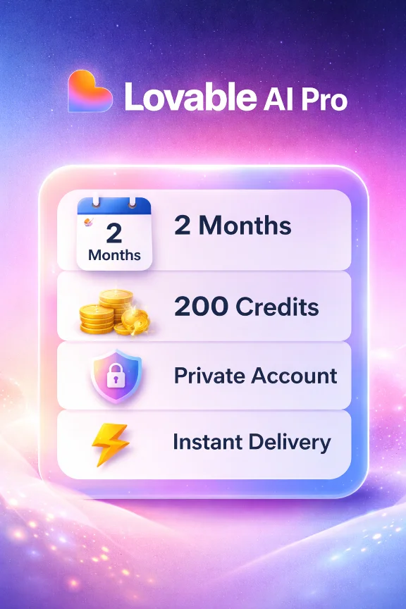 Lovable AI Pro — 2 месяца | Частный аккаунт