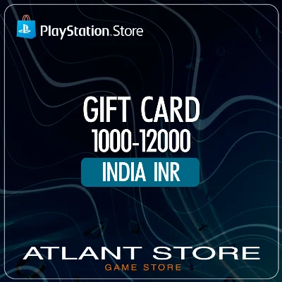 PlayStation Gift Cards 1000-12000 INR ₹ India
