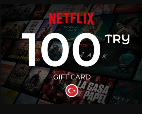 NETFLIX GIFT CARD 100 TL (Turkey / Türkiye) /TR/TRY