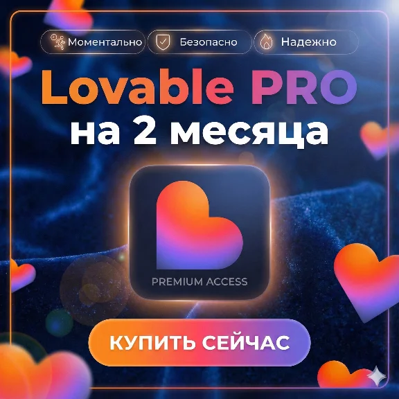 LOVABLE PRO - ПОДПИСКА НА 2 МЕСЯЦА