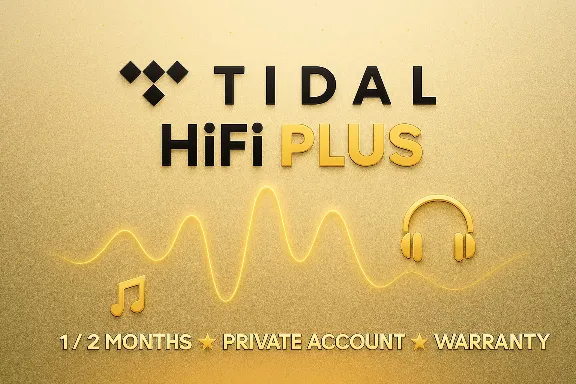 🎧🎵TIDAL HiFi PLUS ACCOUNT★⏳1/2 MONTHS★WARRANTY 💥💯