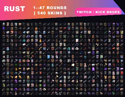 RUST STEAM【TWITCH / KICK DROPS】540 TEMS | 1-47 rounds