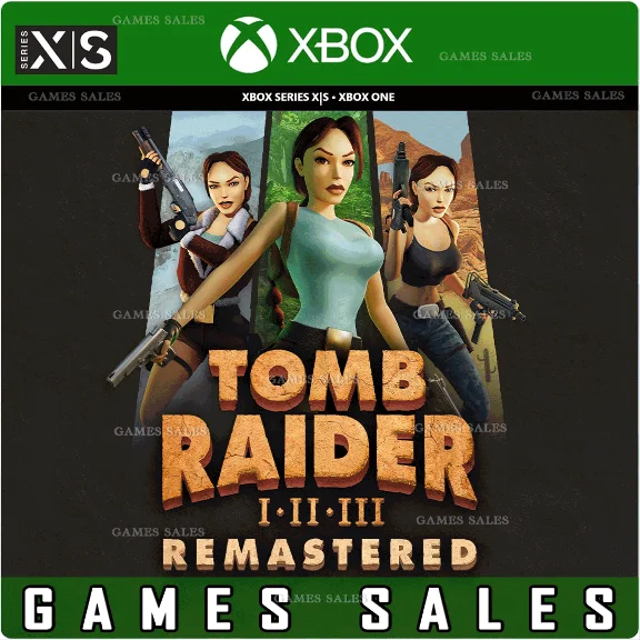 ✅TOMB RAIDER I-III REMASTERED STARRING LARA CROFT❤️XBOX