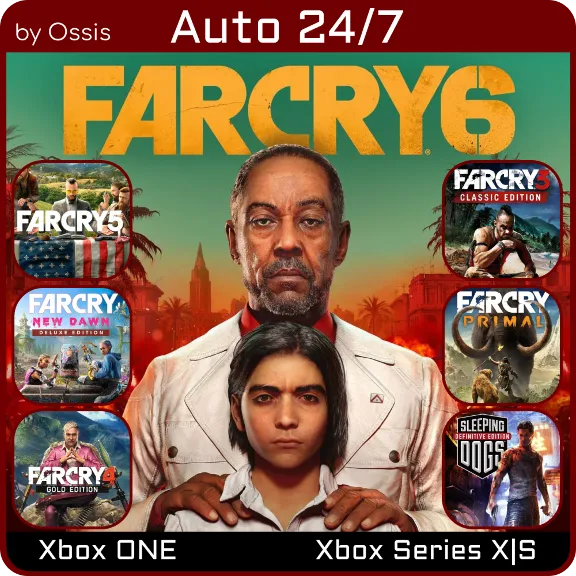 XBOX 24/7 Far Cry 6 Gold Far Cry 5 Far Cry New Dawn Del