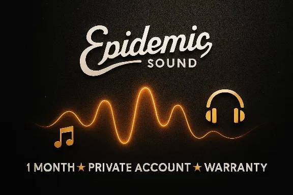 🎵🎧Epidemic Sound 1Месяц-частный аккаунт-гарантия💥💯