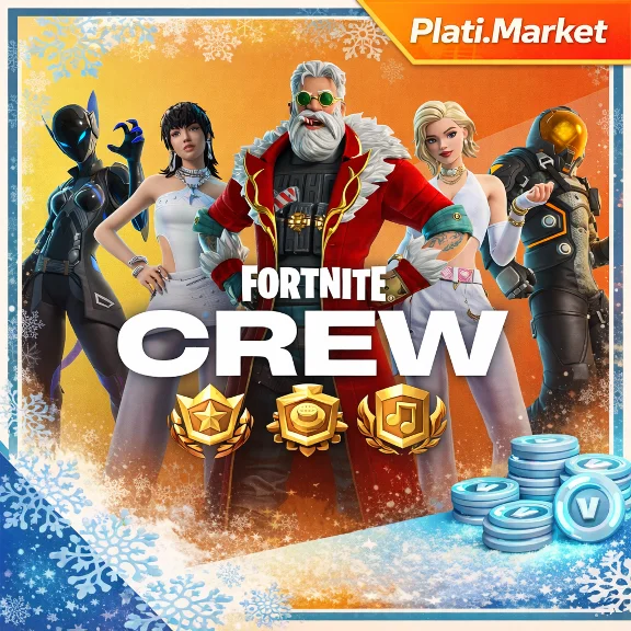 FORTNITE CREW БОЕВОЙ ПРОПУСК +1000 VB / ВБАКСЫ