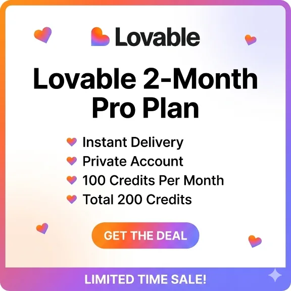 Lovable AI Pro — 2 месяца | Личный аккаунт | Мгновенно