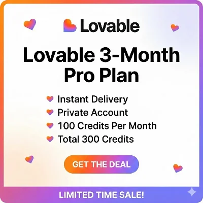 Lovable AI Pro - 3 месяца | Личный аккаунт | Мгновенно
