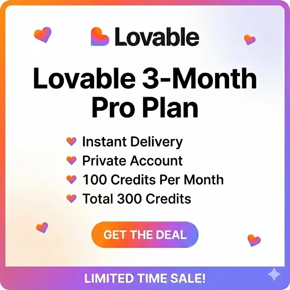 Lovable AI Pro - 3 месяца | Личный аккаунт | Мгновенно