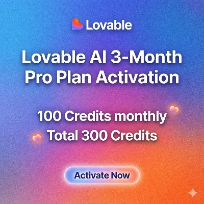 Активация подписки Lovable AI Pro на 3 месяца