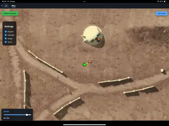 Рабочий Web Radar Arcane для игры PUBG