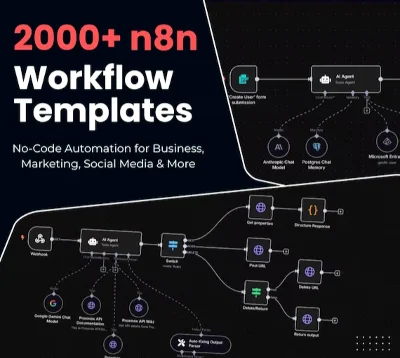 Другие шаблоны рабочих процессов n8n | Более 2000 JSON-