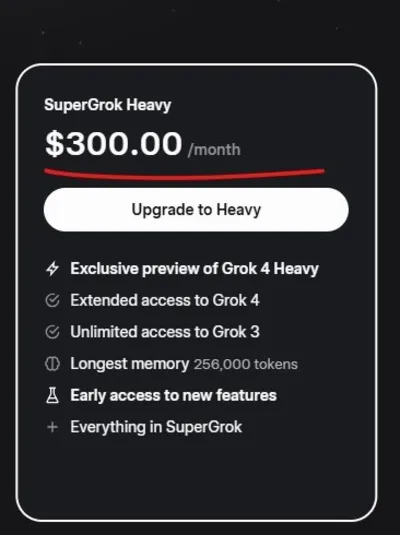 SuperGrok 4 HEAVY (12 месяцев) [НА ВАШУ ПОЧТУ]