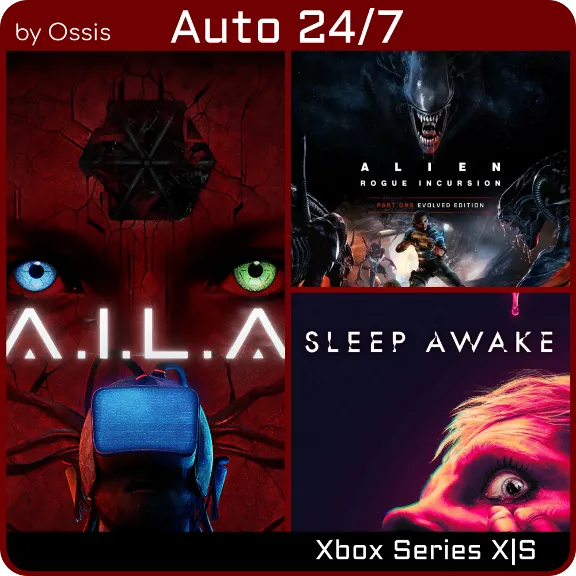 XBOX 24/7 Sleep Awake + A.I.L.A + Alien Rogue Incursion
