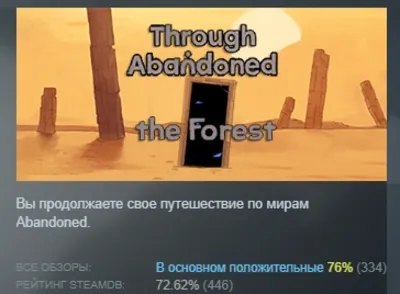 Through Abandoned 2. The Forest STEAM KEY GLOBAL+РОССИЯ