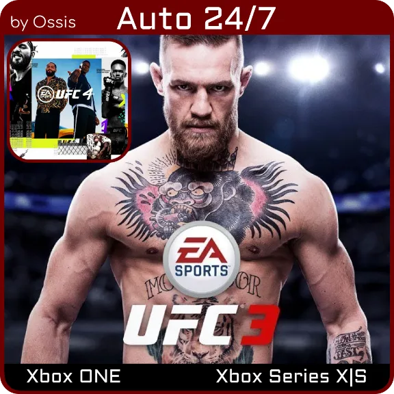 24/7 XBOX UFC 4 Deluxe, EA SPORTS UFC 3