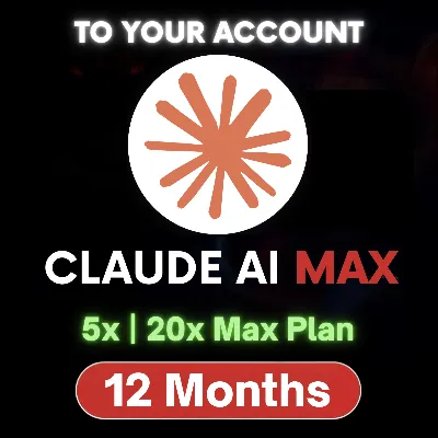 Claude AI MAX | On Your Account | 5x-20x | 1 Year