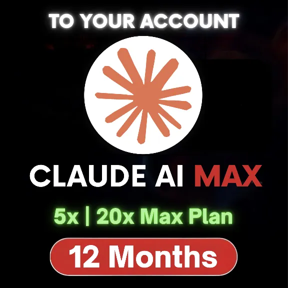 Claude AI MAX | On Your Account | 5x-20x | 1 Year