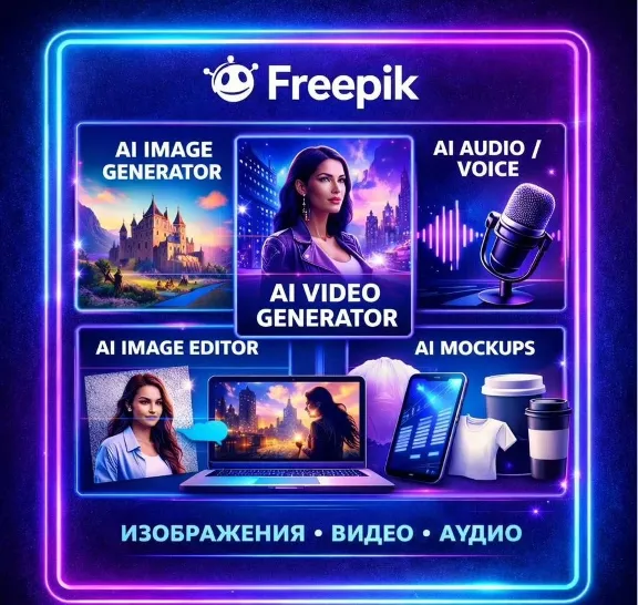 Freepik официально на ваш аккаунт