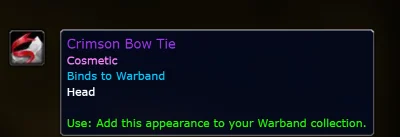 СRIMSON BOW TIE | Transmogrification | Key