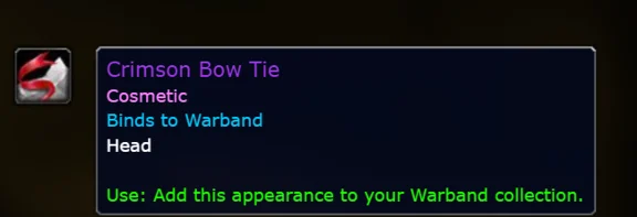 СRIMSON BOW TIE | Transmogrification | Key