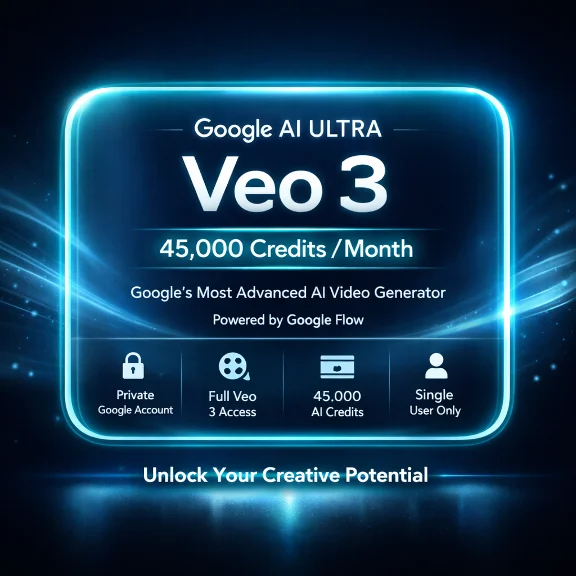 Gemini Google AI ULTRA | Veo3 45.000 credit (1 месяц)