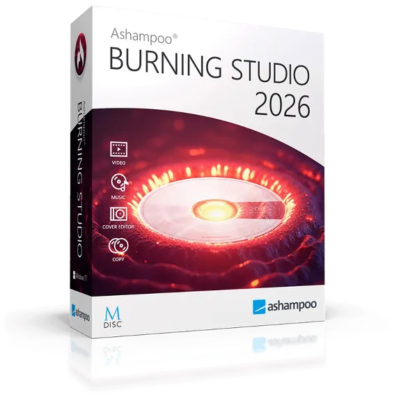 Ashampoo Burning Studio 2026 | Perpetual License Key. Burn CDs, DVDs, Blu-ray Disc