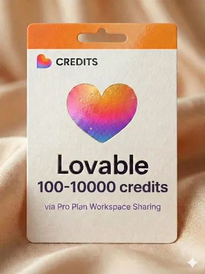 Lovable 100-10000 credits via workspace