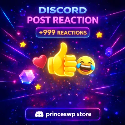 Discord Post Reaction 100 Member | = 3$ 🐵