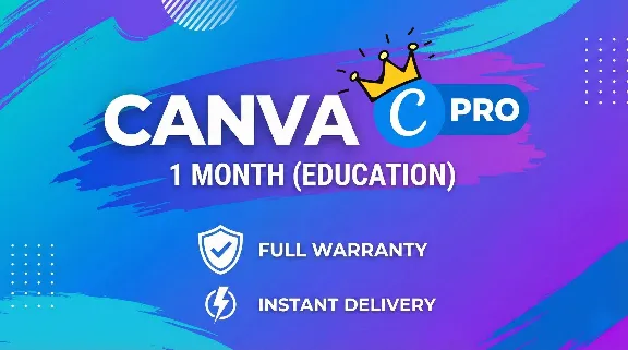 Canva Pro 1 Month + Warranty 👑💛(Education)