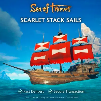 Sea of ​​Thieves | Scarlet Stack Sails | XBOX | AUTO-GIVE (RARE PRINGLES SKIN)