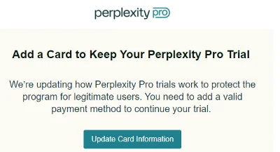 24/7 Сервис | Привязка карты | Perplexity Pro Trial