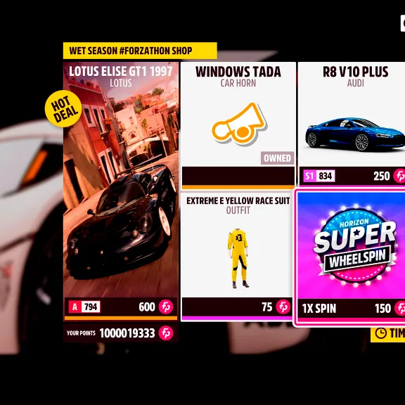 FH5 • FORZATHON POINTS • FORZA HORIZON 5