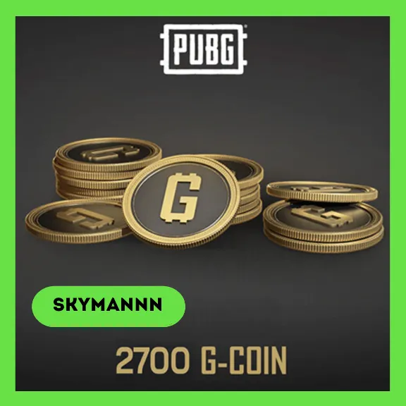 2700 G-Coins PUBG Battlegrounds PC/Steam Ключ Global