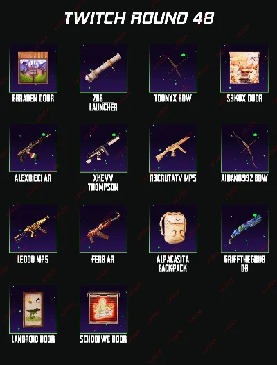 RUST SKINS【TWITCH DROPS】Round 48  | 14 ITEMS | + GIFT