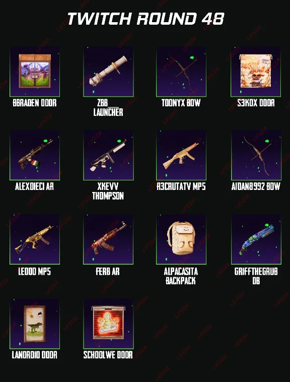 RUST SKINS【TWITCH DROPS】Round 48  | 14 ITEMS | + GIFT