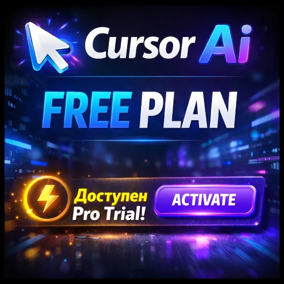 ⚡ Cursor Free Plan account with available Pro Trial | AUTO DELIVERY